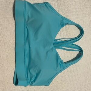 Turquoise sports bra